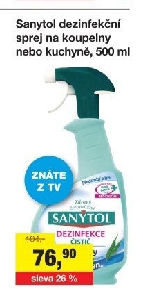 Dezinfekční čistič koupelen Sanytol