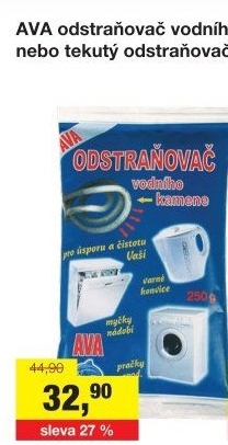 Odstraňovač vodního kamene AVA