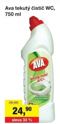 Čistič WC gelový AVA