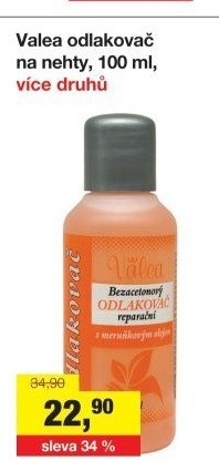 Odlakovač na nehty Valea