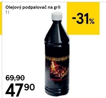 Olej na podpalování grilů
