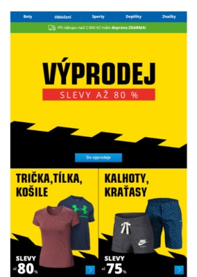 akční leták Sportisimo 18.6.2019-23.6.2019