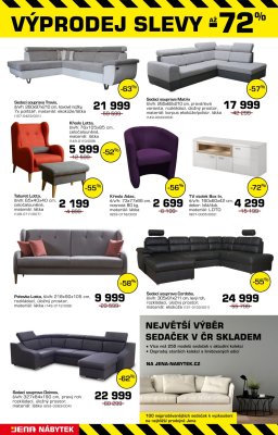 akční leták Jena nábytek 24.6.2019-21.7.2019