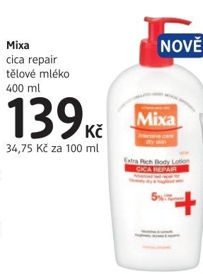 Tělové mléko Mixa