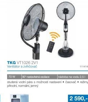 Stojanový ventilátor TKG VT1026