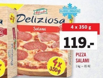 Pizza mražená Alfredo