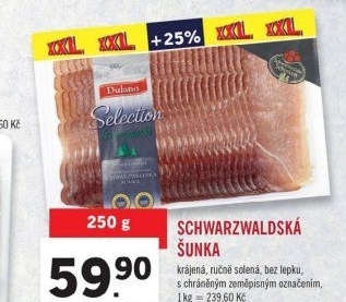 Šunka Schwarzwaldská Selection Dulano
