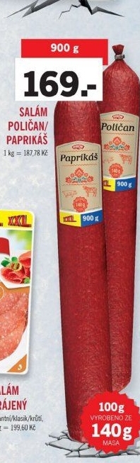 Salám Poličan Pikok