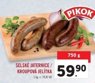 Selská jitrnice Pikok