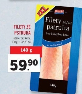 Pstruh uzený filety Ocean Sea