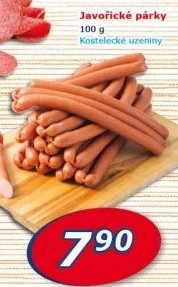 Párky javořické Kostelecké uzeniny