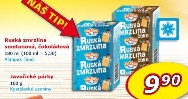 Ruská zmrzlina Polarka
