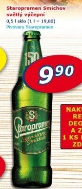 Pivo světlé výčepní 10° Smíchov Staropramen