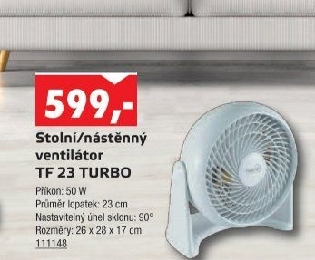 Stolní ventilátor Home TF 23 Turbo