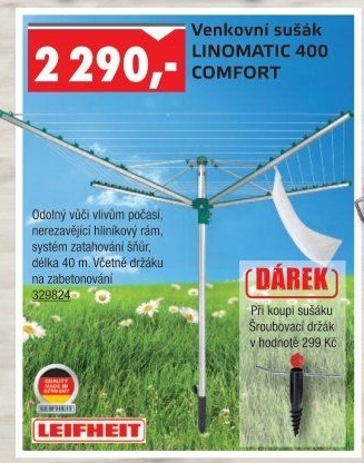 Zahradní sušák na prádlo Leifheit Linomatic