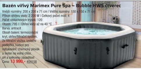 Nafukovací bazén Pure Spa Bubble Marimex
