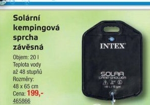 Solární sprcha Intex