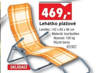 Plážové lehátko