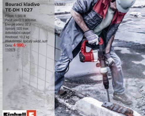 Bourací kladivo Einhell TE-DH 1027