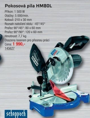 Pokosová pila Scheppach HM 80 L