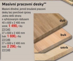 Kuchyňská pracovní deska