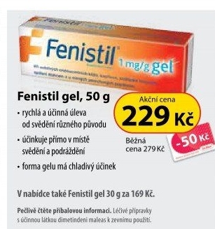 Gel po bodnutí hmyzem Fenistil