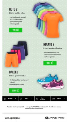 akční leták ALPINE PRO 1.7.2019-8.7.2019