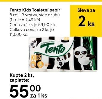Toaletní papír 3vrstvý Kids Tento