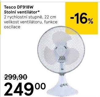 Stolní ventilátor DF918W Tesco - Tesco akcniletaky.com