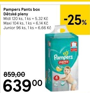 Pleny dětské Pampers Pants