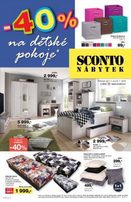 akční leták Sconto nábytek 3.7.2019-23.7.2019