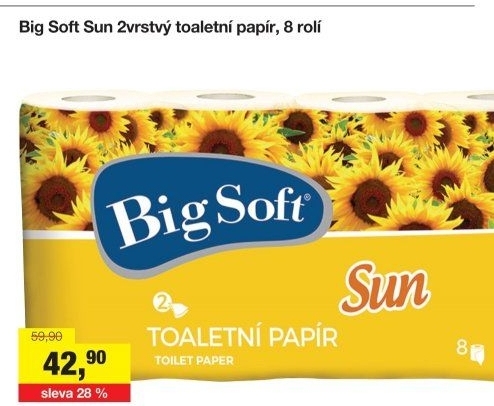 Toaletní papír 2vrstvý Big Soft