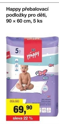 Podložky přebalovací Háppy Bella
