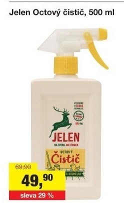 Čistič octový Jelen