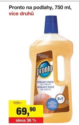 Čistič na podlahy Pronto