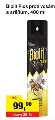 Přpravek proti vosám sprej Plus Biolit