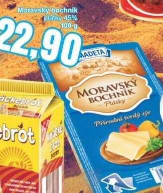 Sýr Moravský bochník 45% Madeta
