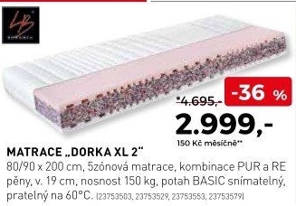 Matrace DORKA XL 2 - Kika nábytek akcniletaky.com