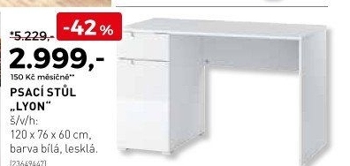 Psací stůl LYON - Kika nábytek akcniletaky.com