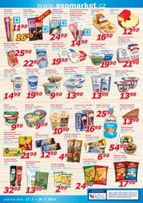 akční leták ESO MARKET 17.7.2019-28.7.2019