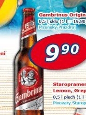 Pivo světlé výčepní Originál 10° Gambrinus