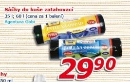 Zatahovací pytle na odpadky 60 l