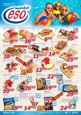 akční leták ESO MARKET 17.7.2019-28.7.2019