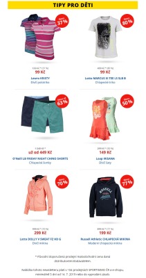 akční leták Sportisimo 14.7.2019-19.7.2019