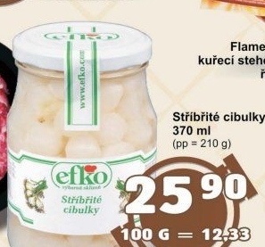 Cibulky stříbřité Efko