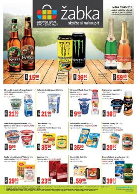 akční leták Žabka 24.7.2019-6.8.2019