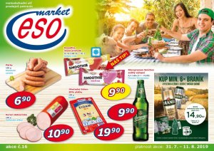 akční leták ESO MARKET 31.7.2019-11.8.2019