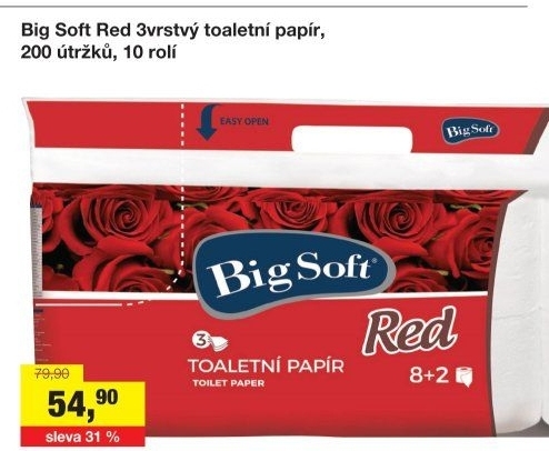 Toaletní papír 3vrstvý Big Soft