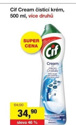 Krémový čistič Cif Cream