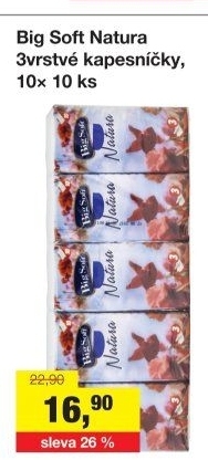 Papírové kapesníčky 3vrstvé Big Soft